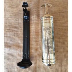 Vintage Empty Fire Extinguisher with Bracket